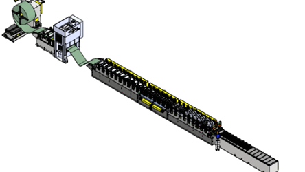 sound barrier rollforming line layout